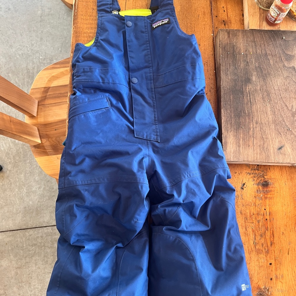 Patagonia Blue Overalls Adjustable Water-Resistant